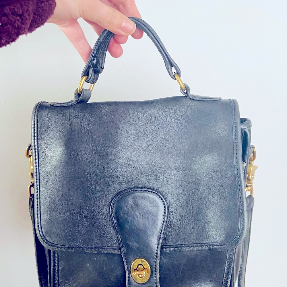Vintage Coach Purse leather handbag